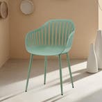 Eetkamerstoel  Kunststof Groen - Kuipstoel Groen - Stoel, Ophalen of Verzenden, Nieuw