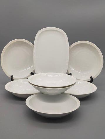 Eetservies - Arzberg Porzellan Set – Weißes Geschirr mit