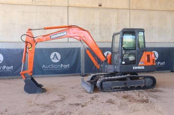 Veiling: Rupsgraafmachine Doosan DH55-V Diesel 40kW, Ophalen, Graafmachine