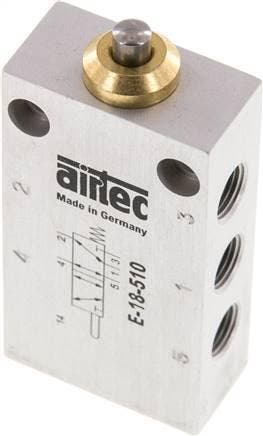 5/2 G1/8 Nokbediend Ventiel 0-12bar/0-168psi Airtec, Verzenden, Nieuw