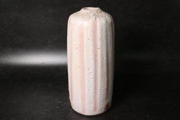 Shino Ware Gefacet Cilindervaas voor Bloemen — Genkuro Kiln