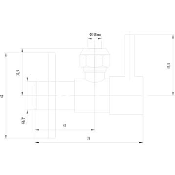 Xellanz Minimal Hoekstopkraan - 1/2x3/8 - of Knel - 10mm -, Ophalen of Verzenden, Nieuw
