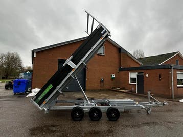 JCS Aanhangwagens TRIDEM kipper 400x200, BLACK EDITION, Ophalen of Verzenden, Nieuw