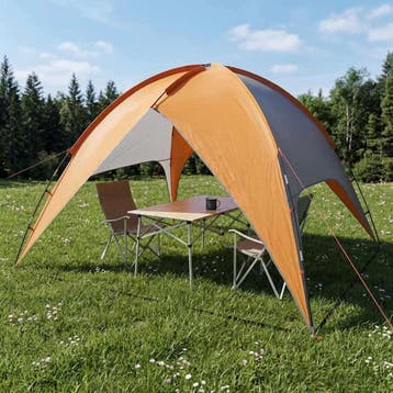 vidaXL Camping Tent met Regenhoes Waterdicht 4-persoons, Verzenden, Nieuw, Tot en met 2