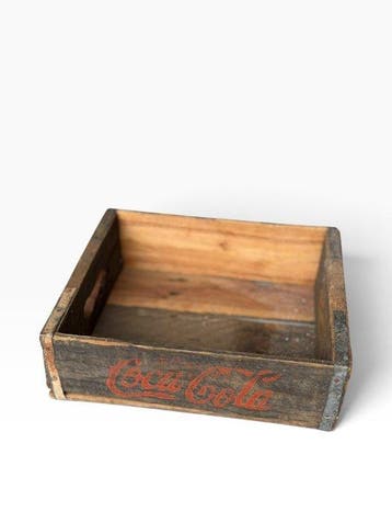 coca cola - Kist - Hout - Zeldzaam - zonder minimumprijs!
