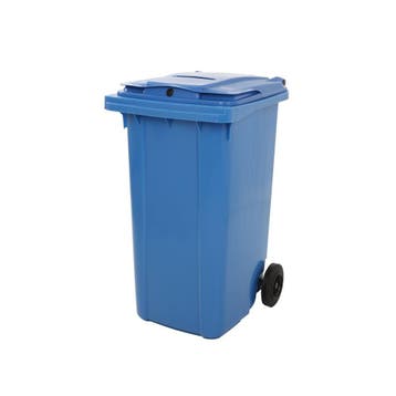 Container met papiergleuf en slot - blauw, Huis en Inrichting, Verzenden, Nieuw