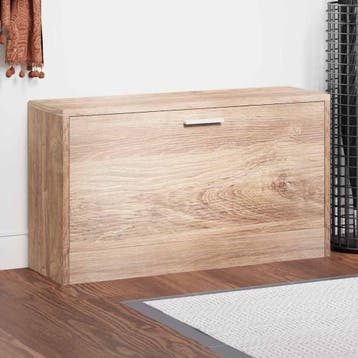 vidaXL Schoenenopbergbank 80x24x45 cm eikenkleurig, Verzenden, Nieuw