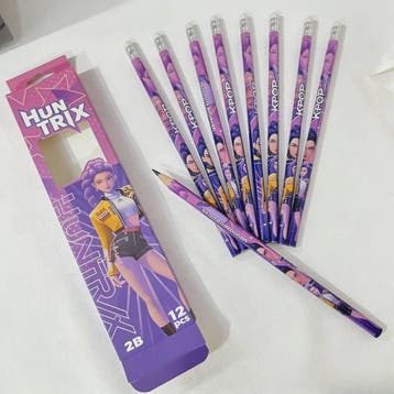 Set van 12 K-Pop Hantrix Tekenpotloden - Schattig Cartoon De, Diversen, Verzenden, Nieuw