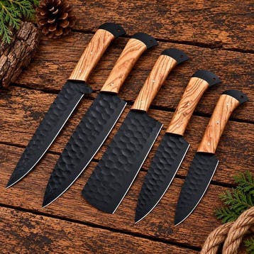 X - Keukenmes - Kitchen knife set - koksmes - Palissander,