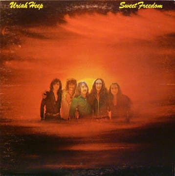 LP gebruikt - Uriah Heep - Sweet Freedom, Verzenden, Zo goed als nieuw, Overige formaten