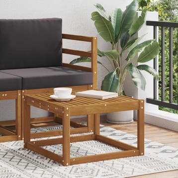 Buitentafel Acaciahout 59x59cm | Retourdeal 29% Korting, Ophalen of Verzenden, Nieuw, Vierkant, Hout