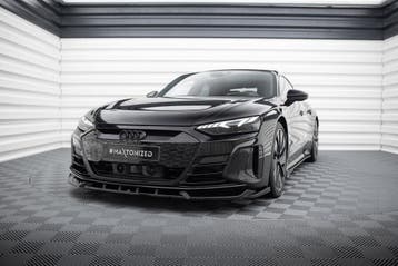 Voorspoiler V.1 Audi E-Tron GT & RS GT Maxton Glans Zwart, Ophalen of Verzenden, Nieuw