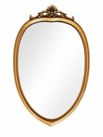 Spiegel - Hout, Glas - Gouden spiegel