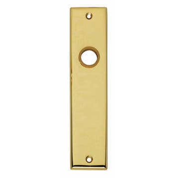 Intersteel Kortschild rechthoekig blind messing gelakt, Verzenden, Nieuw