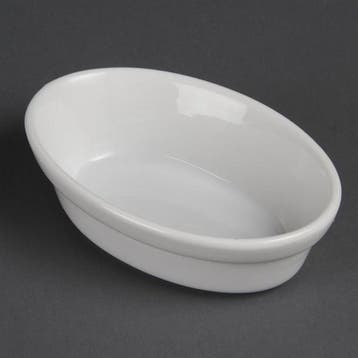 Whiteware ovale schaaltjes 14,5cm (6 stuks), Verzenden