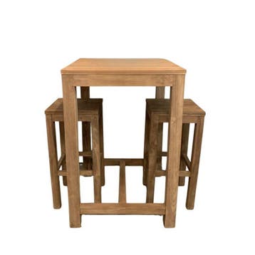 Vierkante bartafel teakBartafels, Ophalen of Verzenden, Nieuw