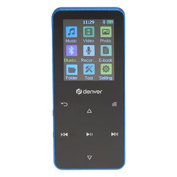 MP4-speler | Denver | 4 GB (USB C, Blauw), Verzenden, Nieuw