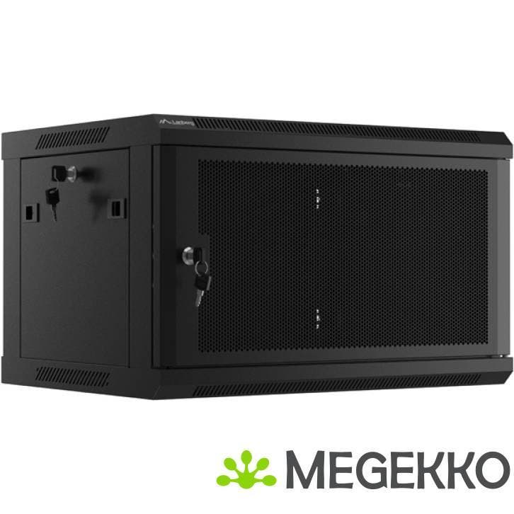 Lanberg WF01-6406-23B rack 6U Wandrek Zwart, Computers en Software, Computerbehuizingen, Nieuw, Verzenden