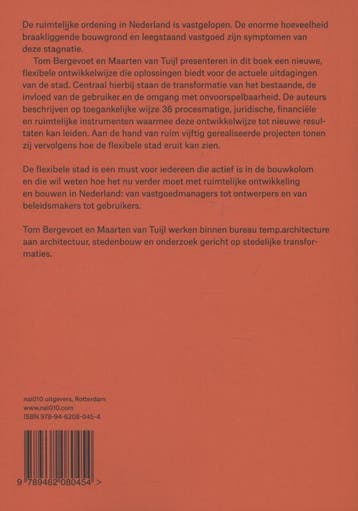 De flexibele stad 9789462080454 Tom Bergevoet, Verzenden, Zo goed als nieuw, Tom Bergevoet