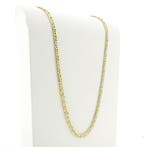 Bicolor gouden marine schakelketting., Ophalen of Verzenden, Gebruikt, Overige kleuren, Goud
