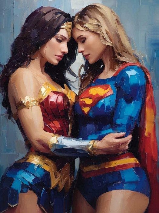 Canvas Fit - Alberto Ricardo - Supergirl y Wonder Woman, Cd's en Dvd's, Dvd's | Tekenfilms en Animatie