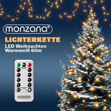 Kerstverlichting Warm Wit 60m Afstandsbediening (Interieur), Verzenden, Nieuw