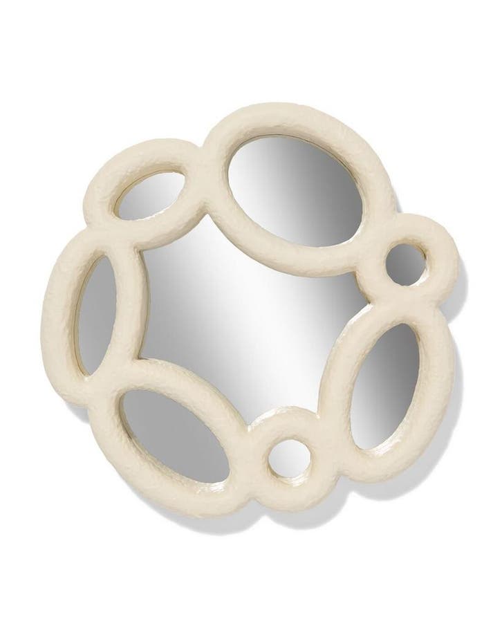 HEMA Spiegel 30cm papier-maché cirkels, Huis en Inrichting, Woonaccessoires | Spiegels, Nieuw, Verzenden