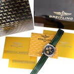Breitling Chronomat Evolution Racing Green B13356; Auto..., Sieraden, Tassen en Uiterlijk, Horloges | Heren, Overige merken, Leer