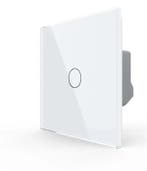 Livolo Touch Puls Schakelaar | Wit Glas | Potentiaalvrij, Doe-het-zelf en Verbouw, Elektra en Kabels, Ophalen of Verzenden, Nieuw
