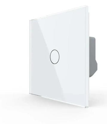 Livolo Touch Puls Schakelaar | Wit Glas | Potentiaalvrij, Ophalen of Verzenden, Nieuw, Schakelaar