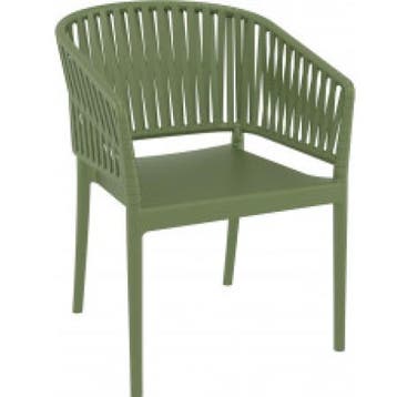 (MDK-107231) Siesta Portofino Armchair olijfgroen, Huis en Inrichting, Stoelen, Ophalen of Verzenden, Nieuw