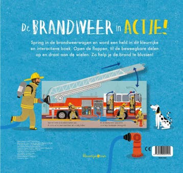 De brandweer in actie! / Peuterboek met bewegende elementen, Boeken, Verzenden, Zo goed als nieuw, Peter Bently