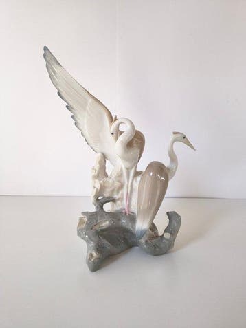 Lladró - Figuur - Cigüeñas / Pareja de aves - Porselein, Antiek en Kunst