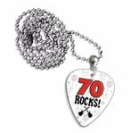 Plectrum ketting of sleutelhanger met afbeelding 70 Rocks, Ophalen of Verzenden, Nieuw
