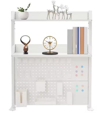 3-laags Bureau Organizer – Pegboard Klemrek met Planken 95 c, Huis en Inrichting, Kasten | Boekenkasten, Verzenden, Nieuw