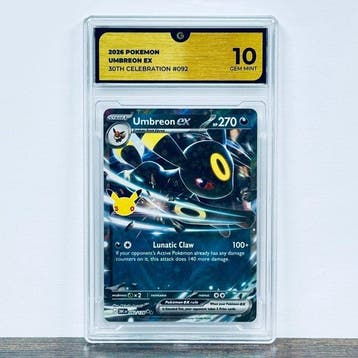 Pokémon Graded card - Umbreon ex 092- 30th Anniversary –, Nieuw