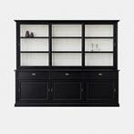 123Kast - Buffetkast Miami Beach - 300x53x218H cm - glazen z, Verzenden, Nieuw