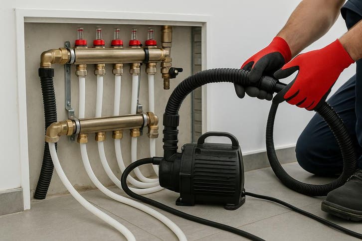 Vloerverwarming doorspoelen?, Diensten en Vakmensen, Vloerleggers en Parketteurs, Houten vloeren, Laminaat of Parket, Tapijt of Kunststof