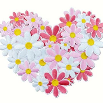 Embleem - 12 stuks - bloemen - mix - roze - applicatie -..., Ophalen of Verzenden, Nieuw, Overige typen