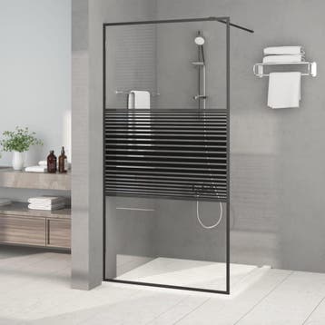 vidaXL Inloopdouchewand 100x195 cm transparant ESG-glas, Verzenden, Nieuw