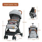 2dekans | Coast Opvouwbare Kinderwagen - Verstelbare, Kinderen en Baby's, Ophalen of Verzenden, Zo goed als nieuw