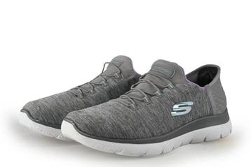 Skechers Instappers in maat 39 Grijs, Skechers, Verzenden, Instappers, Zo goed als nieuw