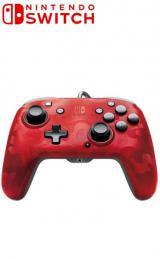 PDP Nintendo Switch Pro Controller Face off deluxe+ Red Camo, Spelcomputers en Games, Spelcomputers | Nintendo Switch, Zo goed als nieuw