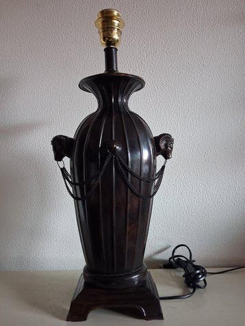 Tafellamp - Gepatineerd brons - Lamp Georgiana, Nieuw
