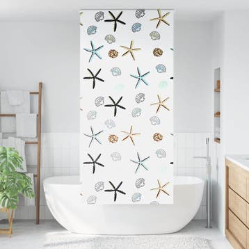 vidaXL Doucherolgordijn 90x240 cm stofbreedte 86 cm, Verzenden, Nieuw