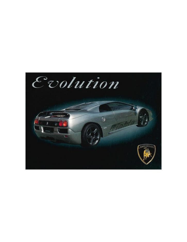 1997 LAMBORGHINI DIABLO EVOLUTION BROCHURE, Boeken, Auto's | Folders en Tijdschriften