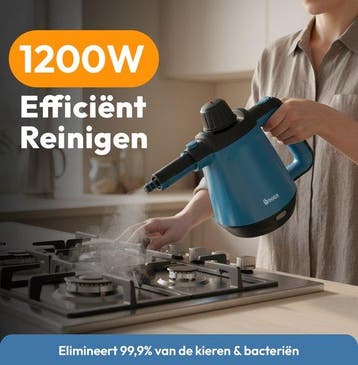 2dekans | BOLLIT 1200W Stoomreiniger - Handstoomreiniger -, Ophalen of Verzenden, Zo goed als nieuw