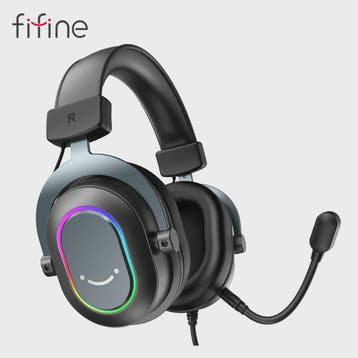 FIFINE H6 Gaming Headset: Virtueel 7.1 Surround Sound, RGB,, Verzenden, Nieuw