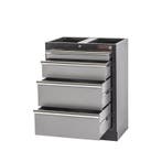 Werkplaatskast met vier laden, hardhouten werkblad +, Ophalen of Verzenden, Nieuw