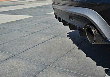 Achterdiffuser Volvo V60 Polestar Facelift Zwart Glans, Ophalen of Verzenden, Nieuw